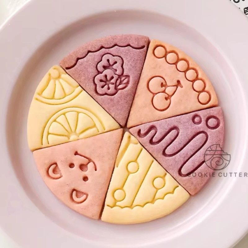 Pizza Shape with Bear Petal Cream Tiramisu Orange Cherry Des