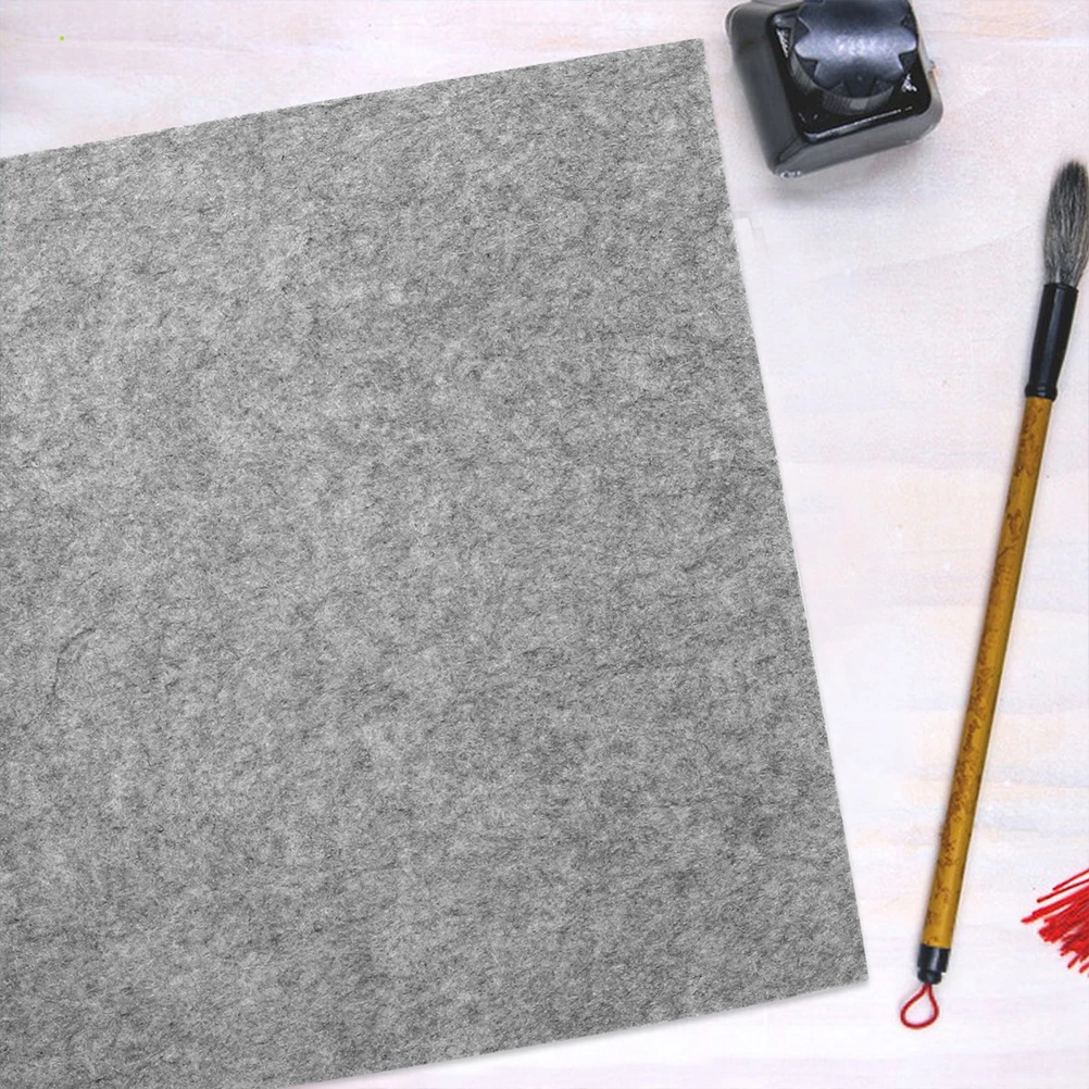 

2Pcs Felt Mat for Calligraphy Writing Thick Desk Pad Support Surface Portable Lightweight Practice Cushion Student Stationery