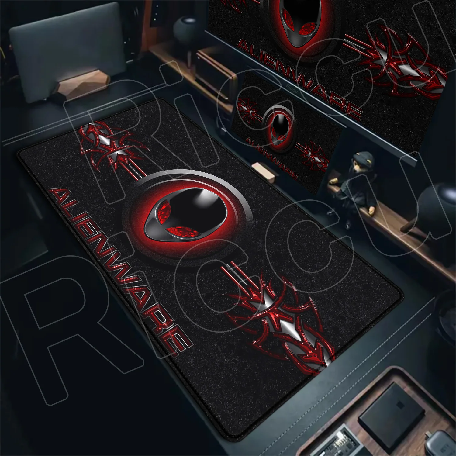 

New Natural Rubber Game Desk Mats HD Alienware Animation PC Gaming Mouse Pad Keyboard Pads Non-slip Mousepad for PC Mouse Carpet