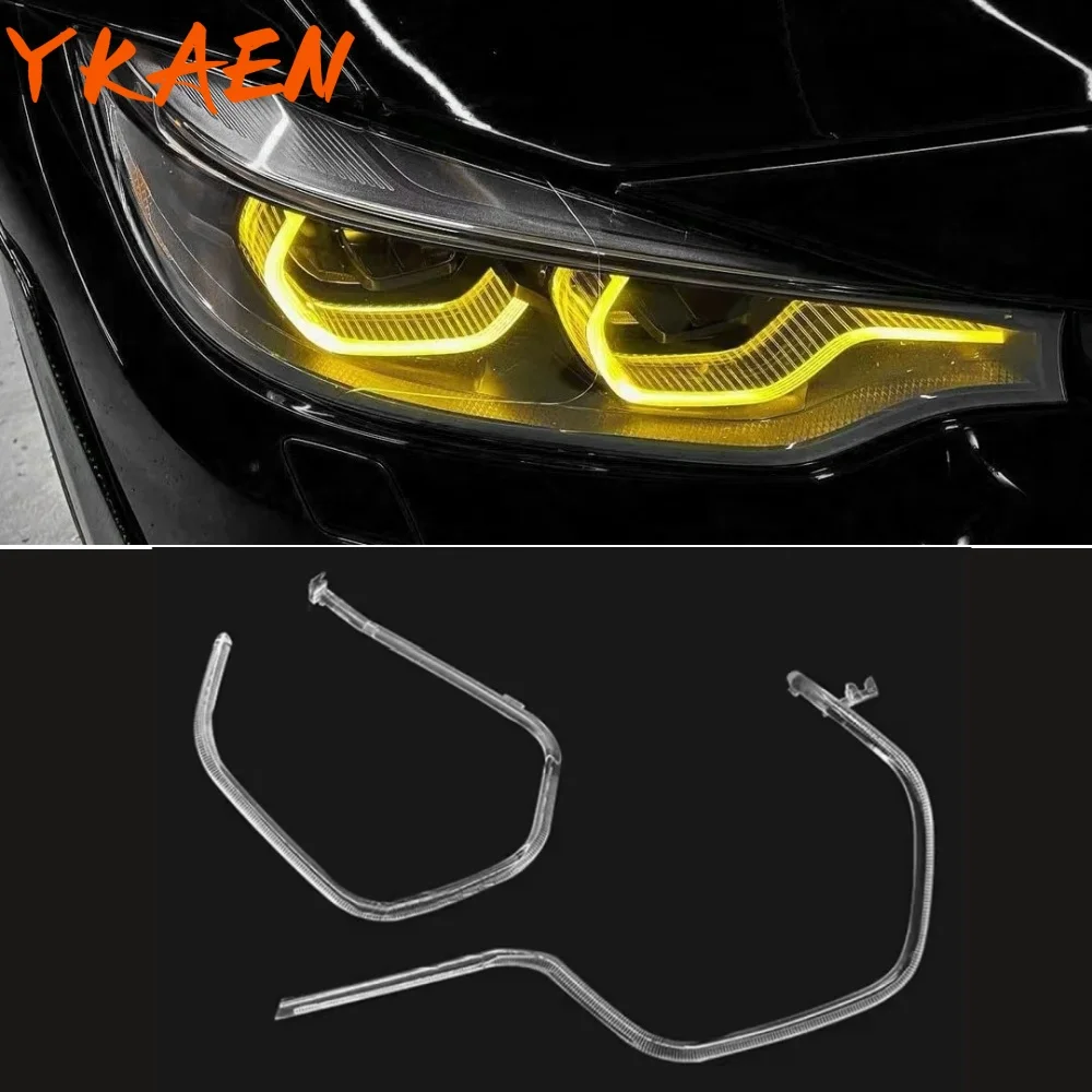 New Car DRL Headlight Light Guide Strip Daytime Running Light Tube Bar For 2018-2020 BMWM3 M4 F80 F82 LCI Adaptive Headlight