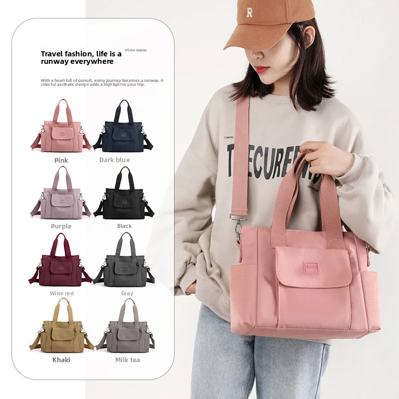 Casual Large Capacity Single Shoulder Bag for Women Commuting Tote Bag Lightweight Multi-layer Women's Crossbody Bag