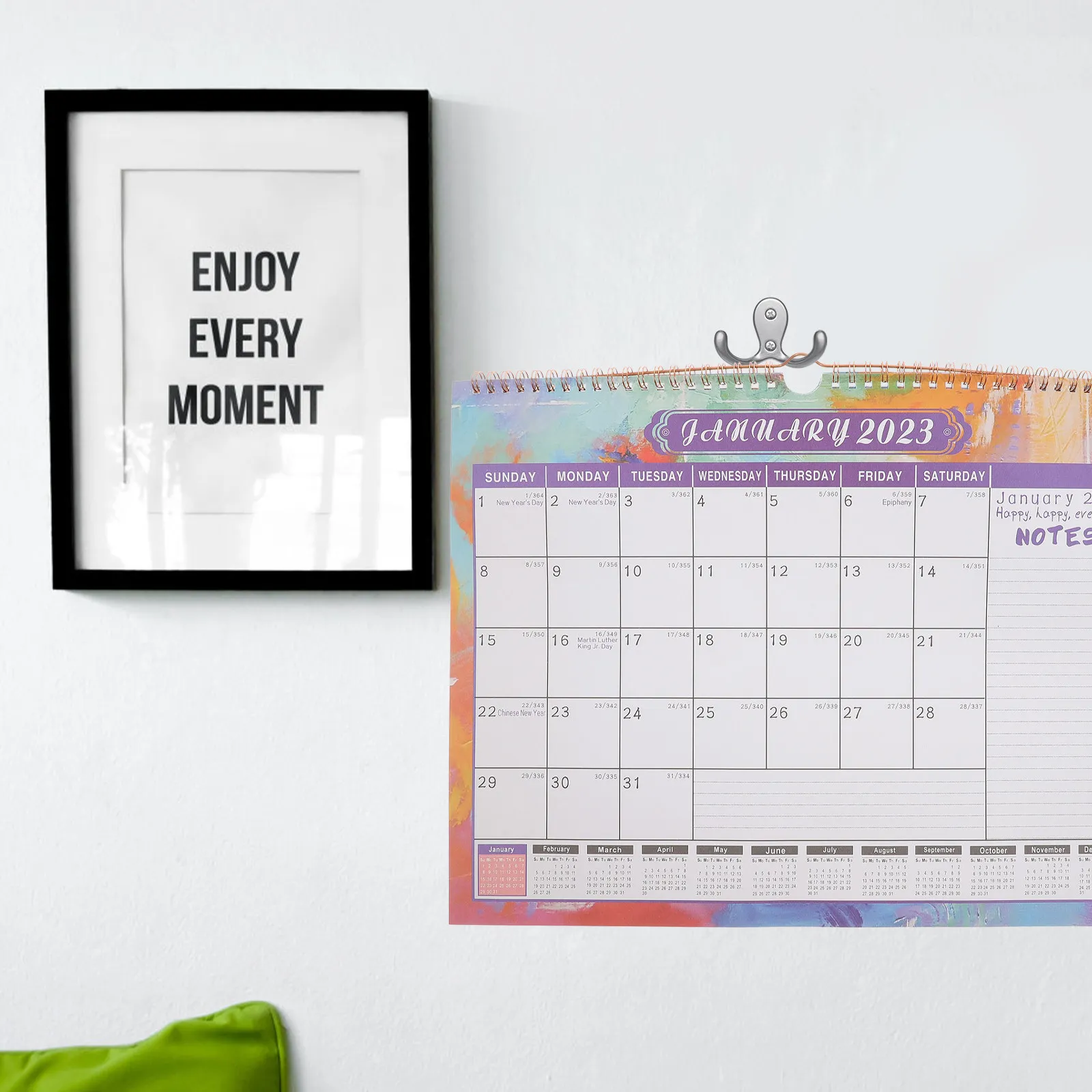 

Hanging Calendar Monthly Wall Calendars Planner Days to Remember Large for