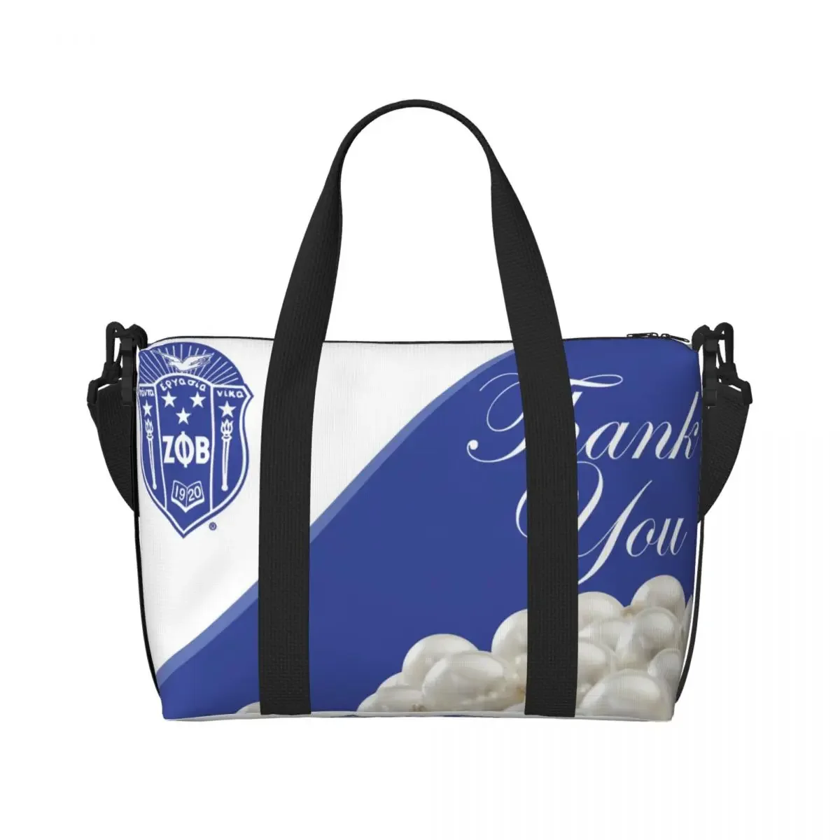Bolso de mano personalizado Zeta Phi Beta Sorority para mujer, bolso de viaje de hombro con letra griega de gran capacidad 1920 para gimnasio y playa