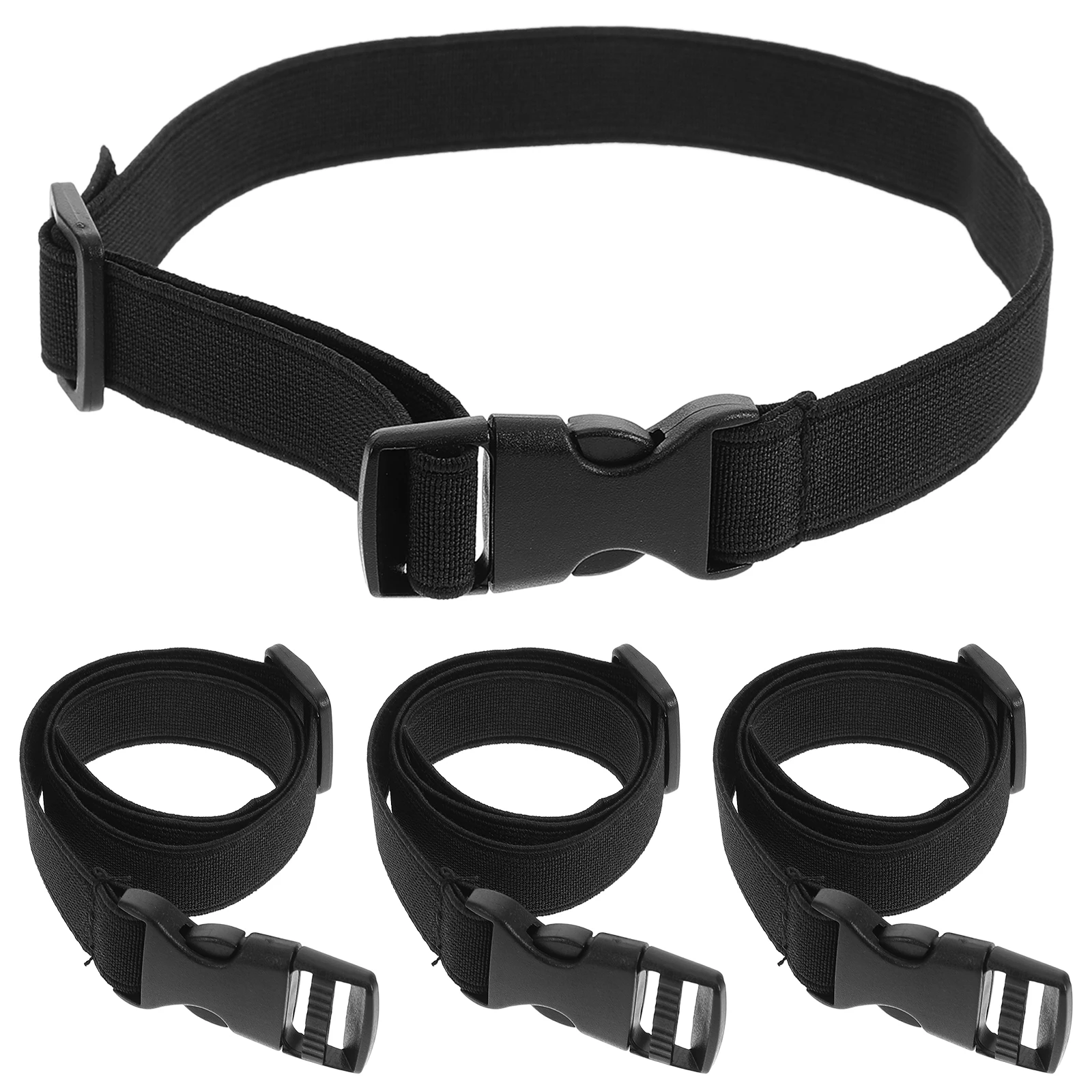

4pcs Buckle Adjustable Polyester Dog Collar Luggage Fixing Supplies Travel Outdoor Travel Luggage Belt Straps Golf Hardware
