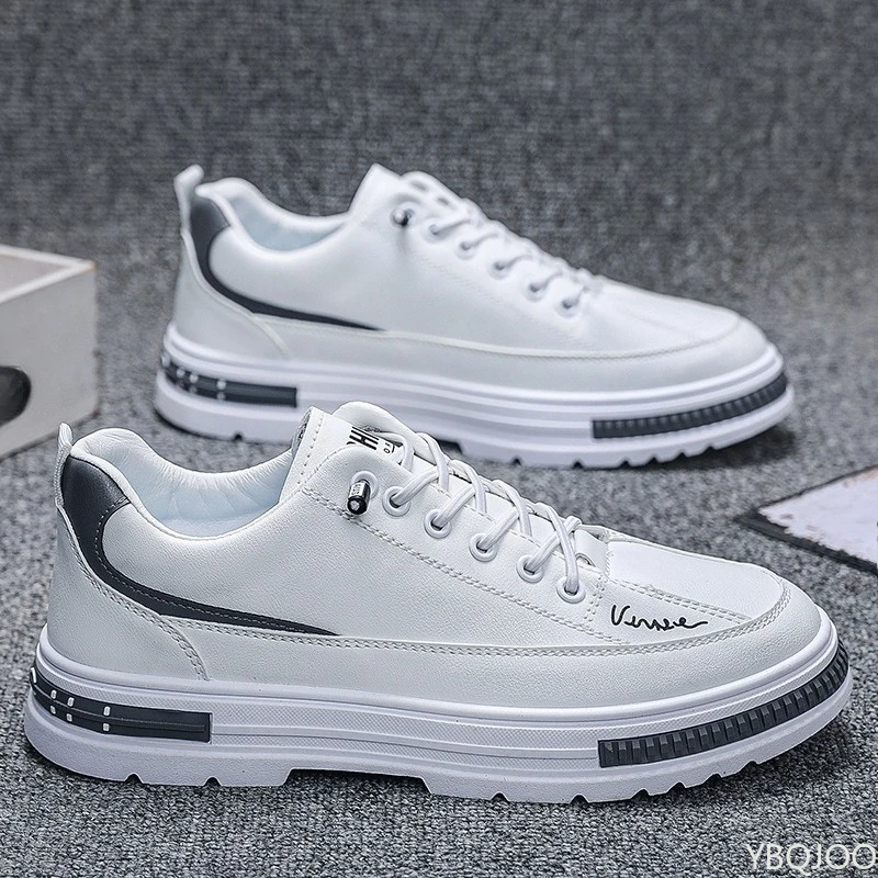 春秋の新作おしゃれ多用途厚底シューズメンズカジュアル快適スニーカー軽量シンプルメンズシューズ
