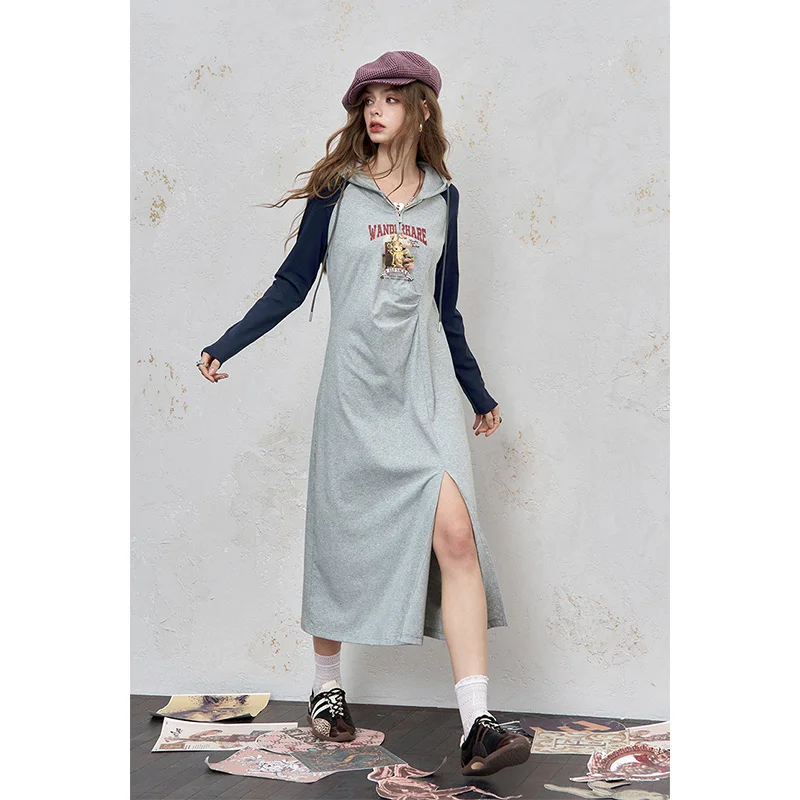 ELFSACK 2025 automne nouveauté décontracté imprimé Raglan taille cravate t-shirt tenue d'été pour femme