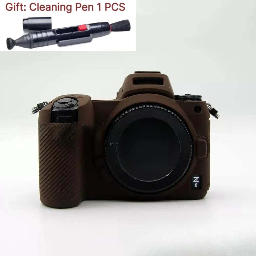 For Nikon Z6 Z7 Protector Silicone Case Armor Skin Body Cover Camera Bag Photography Protective case+1 PCS Free Cleaning Pen