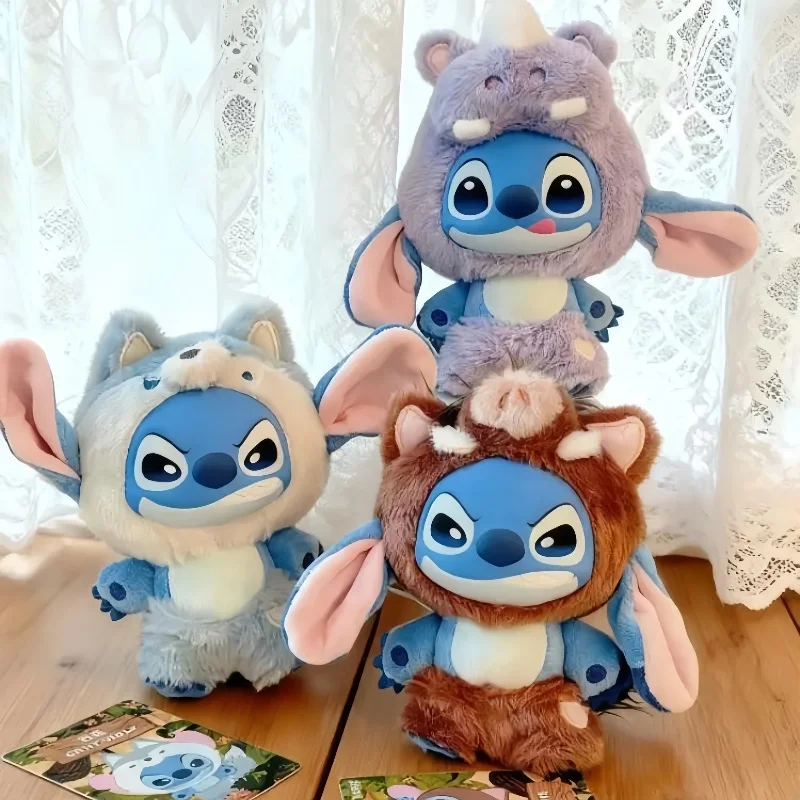 حقيقية غرزة الحيوانات البرية سلسلة صندوق أعمى الفينيل أفخم المعلقات اللعب لطيف الكرتون الشكل الدمى حقيبة قلادة صندوق غامض الهدايا #2