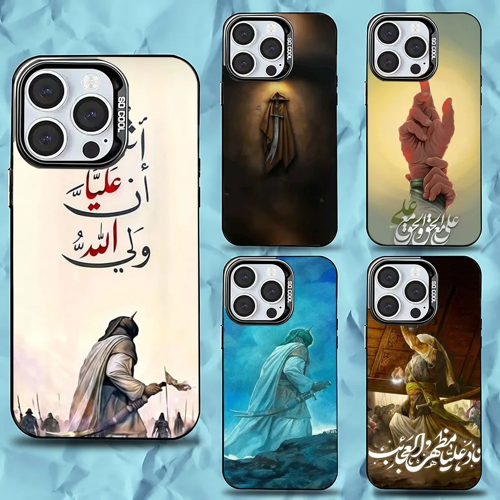 

Imam Hussain Shia Ali Phone Case For iPhone 16,15,14,13,12,11,Pro,Max,Plus,Mini,XS,SE Anti Fall Black Matte Hard Bumper