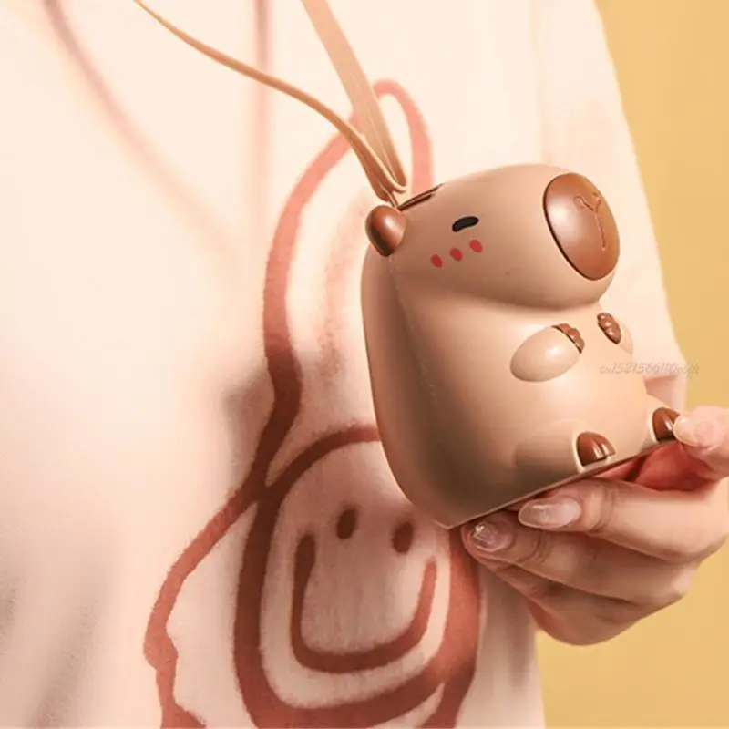 27rb тихий пресс вентилятор USB вентилятор мультфильм Капибара охлаждение вентилятор маленький вентилятор вентилятор мультфильм