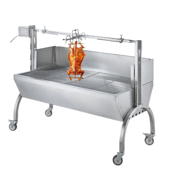 Hot Selling Stainless Steel Multipurpose Outdoor Charcoal Rotating Meat Vegetable Barbecue BBQ Grill for