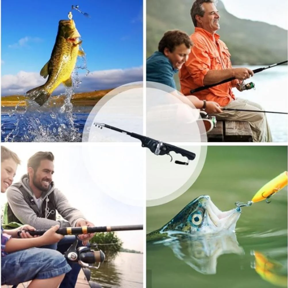 

1.38M Portable Telescopic Sea Fishing Rod and Spinning Reel Combo Shrinkage Length 25cm for Salt/Freshwater Fishing Accessories