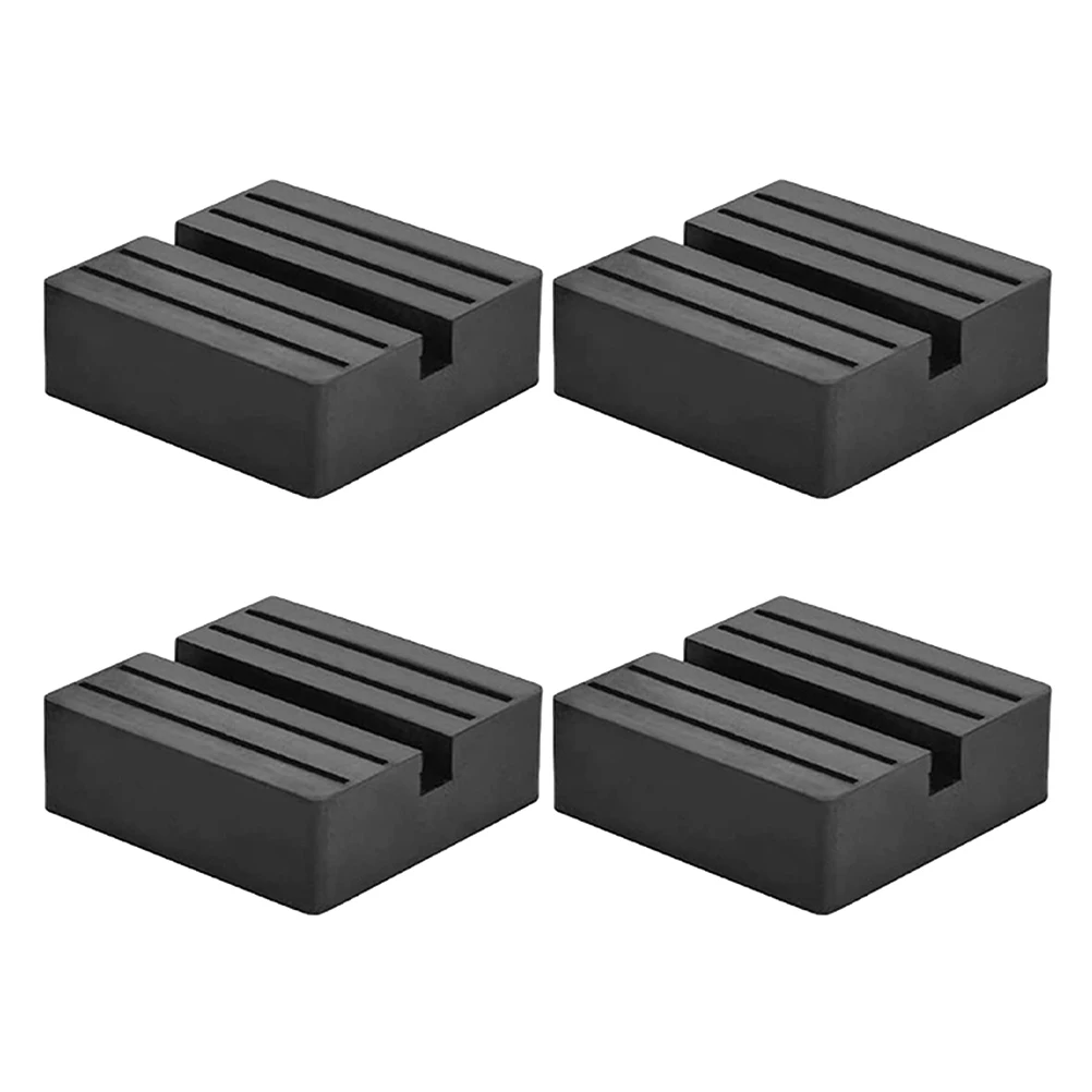 

4 Pcs Rubber Block Jack Pad Lift Adaptor Adapter for Floor Pads Stand Support Replacement Car Lifting