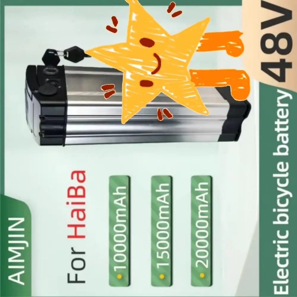 

48V E-Bike Battery High-Quality 10/15/20Ah 500W 750W 1000W High-Power 18650 Lithium-Ion Battery Pack for Electric Bicycles