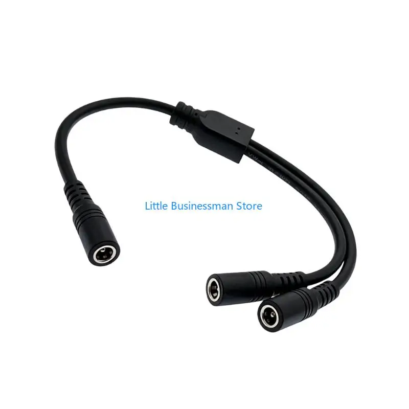 DC5525 Y Power Splitter Cable for Camera Power Sharing, Indoor Lighting, Electronics Projects, and Workshop Wiring Projects M76A
