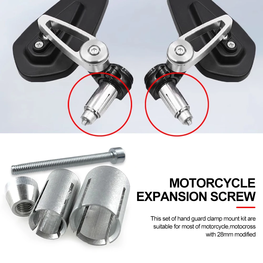 13-19mm Motorcycle Expansion Screw Handguard Handlebar End Plugs Screw Universal Handle Bar Expand Screws Accessories