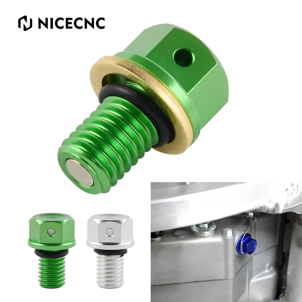 NICECNC M10xP1.5 Engine Oil Plug Filler Cover Screw For KAWASAKI KX250F 2004-2018 2017 KX 65 85 112 125 250 250F 250R 450F 500