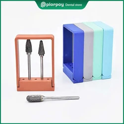 PIORPOY Dental 5 Holes Bur Holder Disinfection Storage Case Dentistry Drill Stand Burs Organizers Box Odontologia Lab Tools