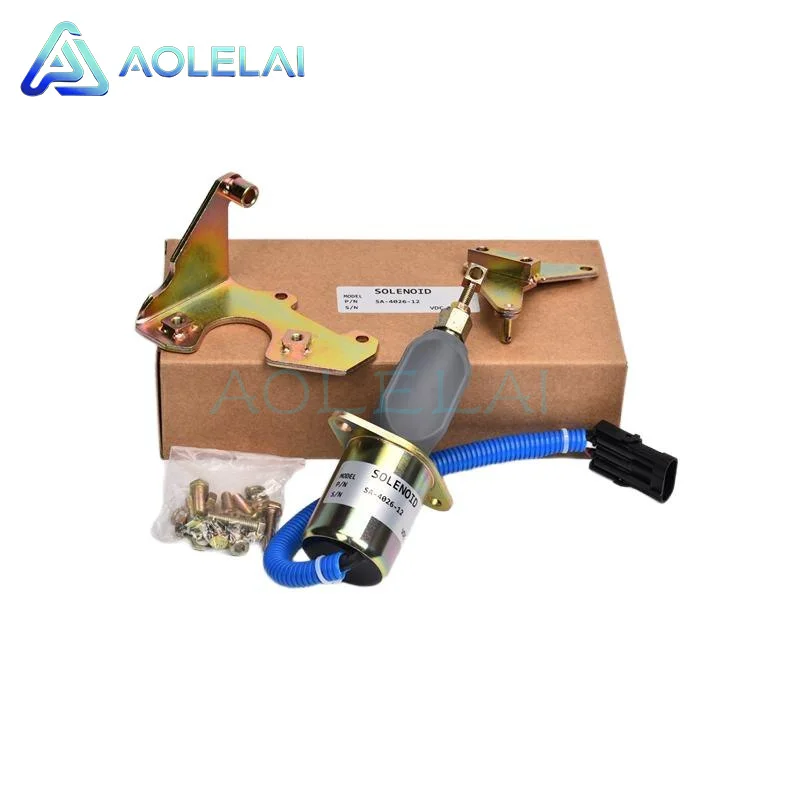Fuel Shut off solenoid SA-4026-12 SA4026-12 1752ES RQV-K  for 5.9L diesel 12 Volt 1pc