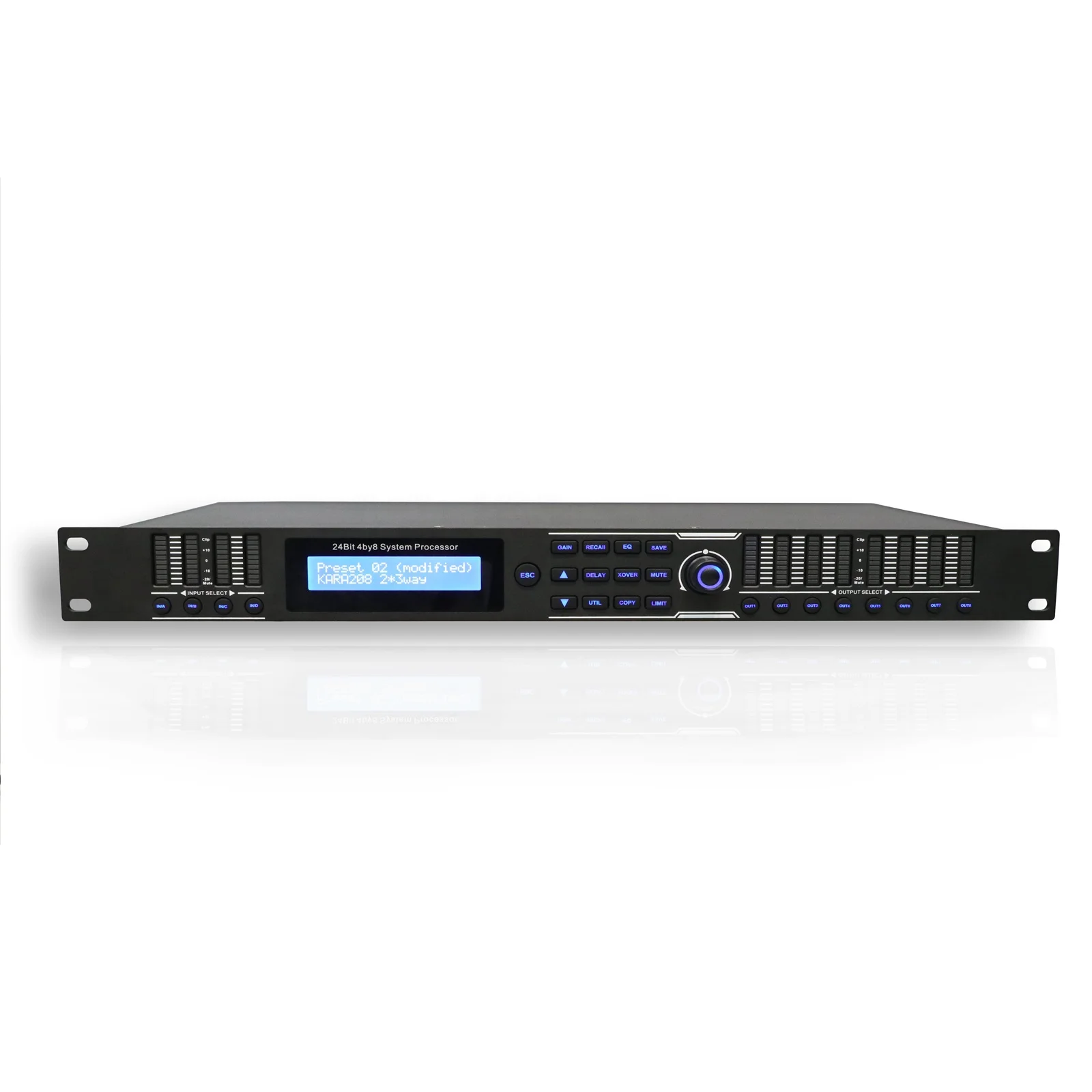 PS-480 DriveRack Customized Protessional 4 x 8 Loudspeaker Management System 4 in 8 out with Display