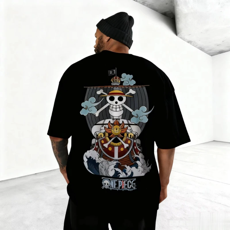

One Piece Anime T Shirt Men Women Cotton Short Sleeve Casual Top Summer Manga Graphic Print Loose Streetwear Cosplay Y2k Clothes
