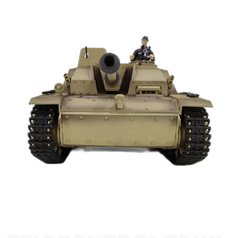 Henglong 3868 German No.3 F-8 Remote Control Tank Electric Assault Gun 1:16 Rc Tank Model Toys Boys Birthday Gifts Huge