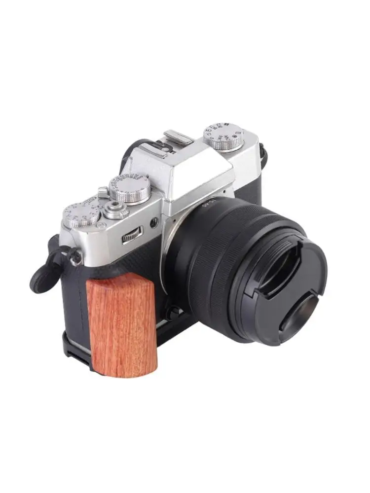 652F ビデオカメラケージ XT30 XT30ii XT20 XT10 カメラスタビライザーリグケージ木製ハンドルカメラ