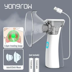 Yongrow Silent Mesh Handheld Nebulizer Asthma Inhaler Atomizer Mini Portable Nebulizer Humidifier Children Health Care