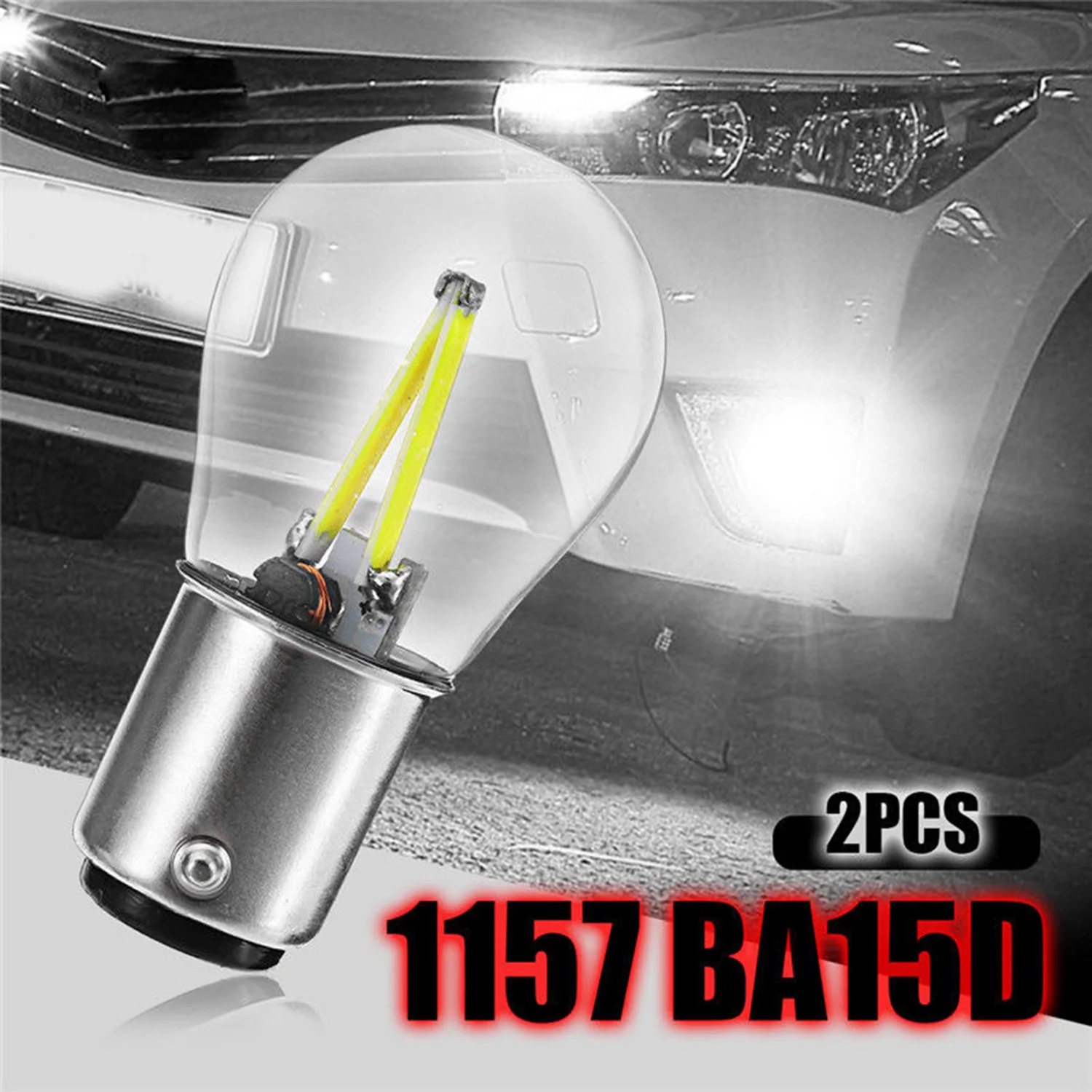 

Turn Signal Brake Parking Brake Stop Bulb Signal Car LED Signal Reverse Vehicle White Accessories 2pcs LED Stop