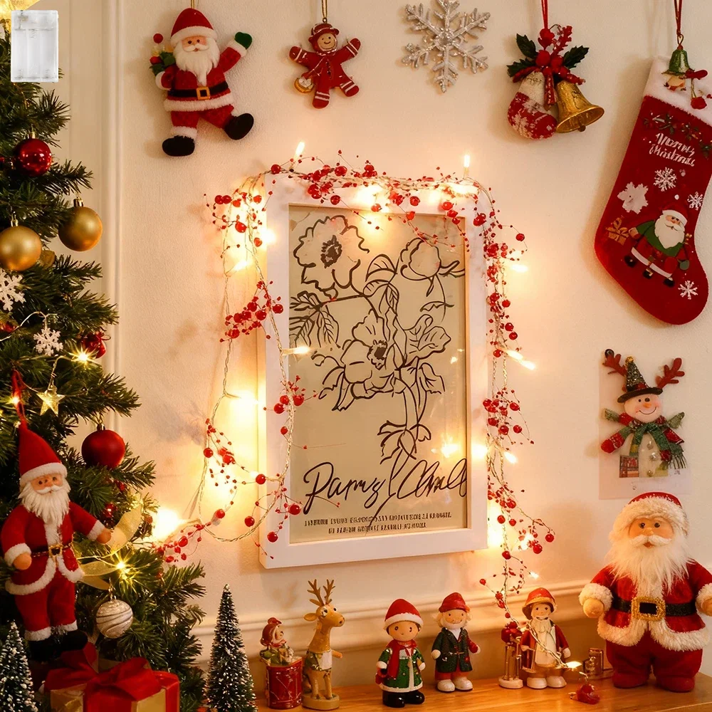 Pearl Beads String Lights, 30/50 LED Pearl Garland Lights Handmade Weave Fairy String Lights Battery Operated String Light