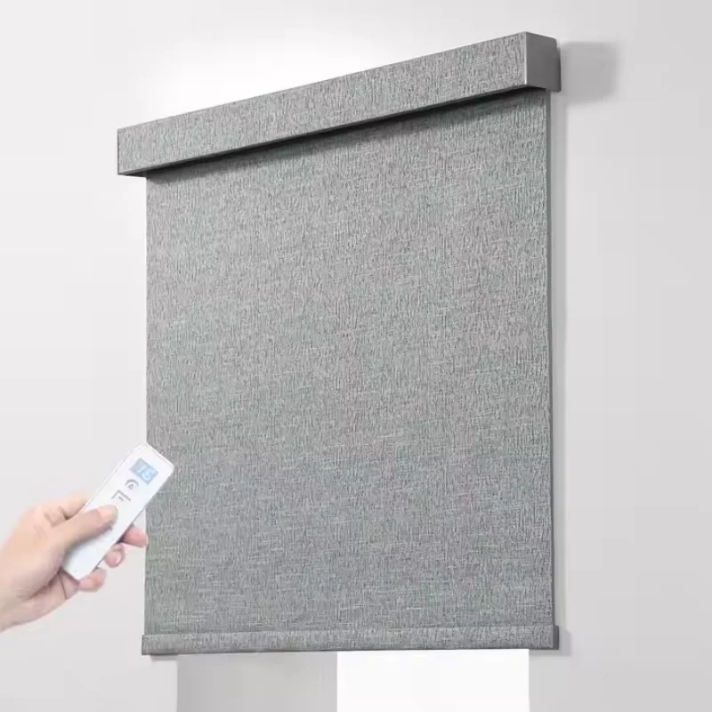 

Customized Blinds Square Valance Light Filtering Connect Google Alexa Zigbee Wifi Motor Automatic Roller Blinds For Home Windows