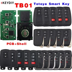 KEYDIY TB01 KD inteligentny klucz uniwersalny pilot z 8A Transponder i powłoki dla Toyota Corolla RAV4 Camry/Lexus FCCID:0020