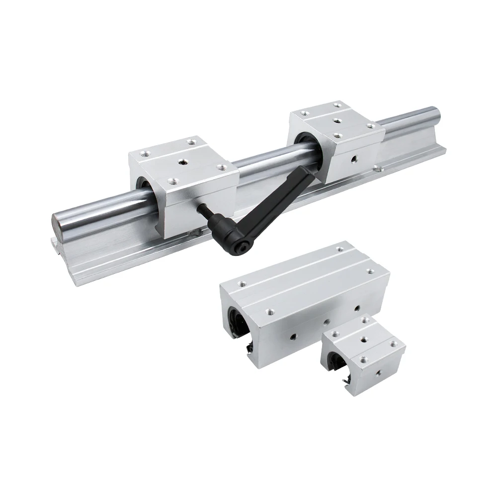 HLTNC High Quality SBR25 Series 25mm Aluminum Profile Support Rail Round Linear Linear Slider Optical Shaft for Cnc Router