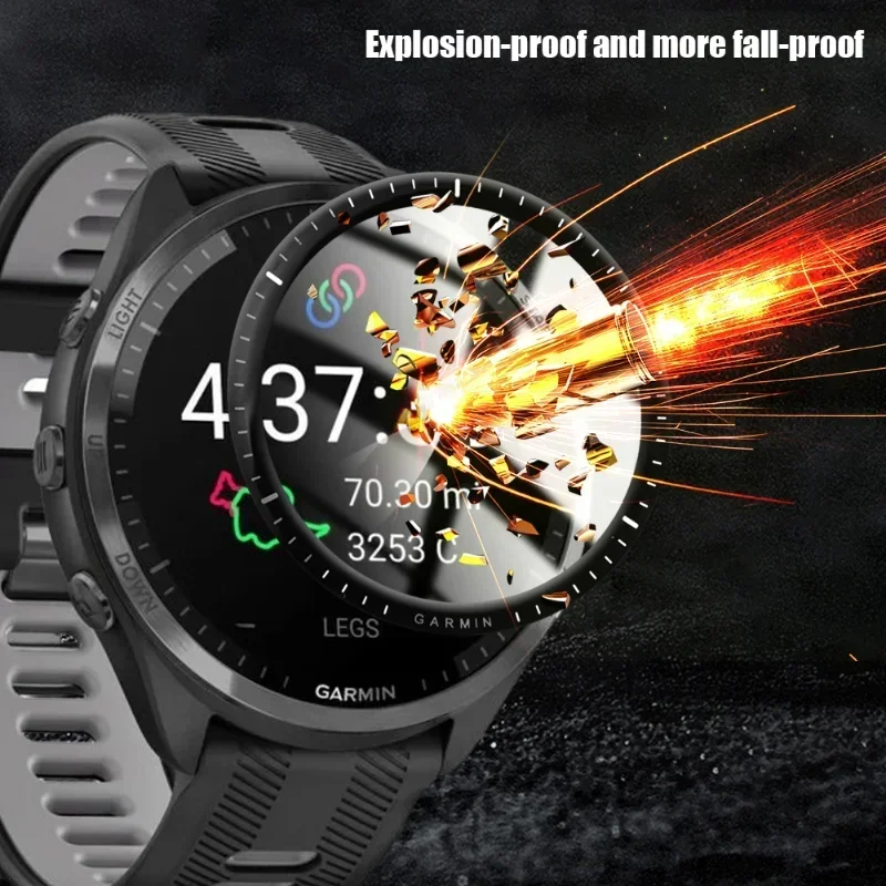3D Curved Film for Garmin Forerunner 965 Screen Protector An-scratch Watch Portective Film for Garmin Forerunner965 Not Glass