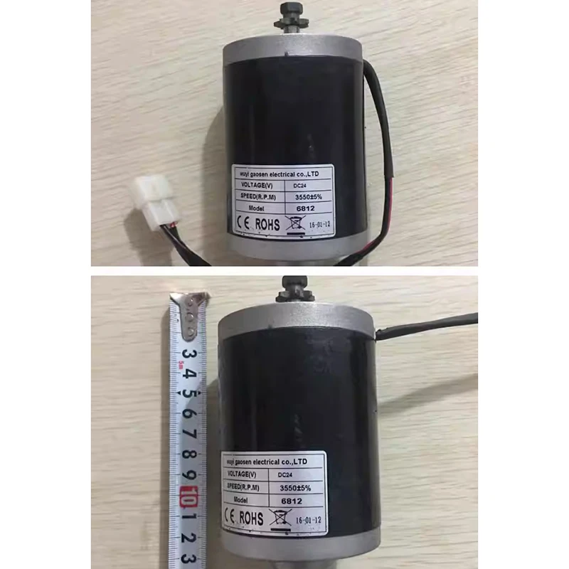 Motor Skuter Listrik Motor PM Disikat Motor PMDC Torsi Tinggi untuk Skuter 12V 24V Motor Magnet Permanen 100W 120W 150W