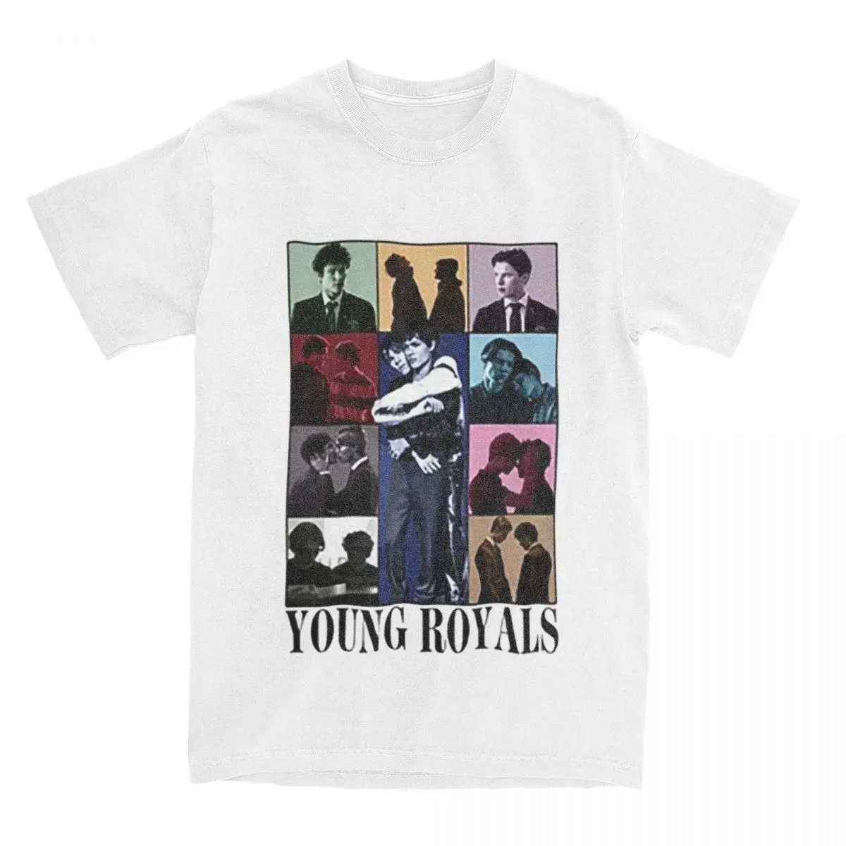 Men Women\'s Young Royals Romantic Rainbow T Shirts Merchandise Cotton Tops T-shirt Graphic Print Tees Summer