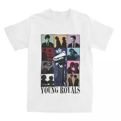 Men Women's Young Royals Romantic Rainbow T Shirts Merchandise Cotton Tops T-shirt Graphic Print Tees Summer