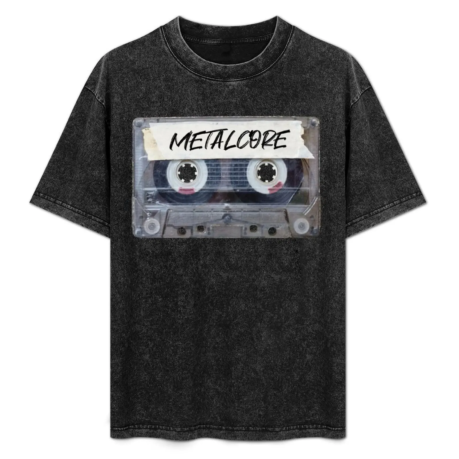 

Recorded Music Genre Cassette Old School Metalcore T-Shirt Clothing funny costumes customs design your own Men's cotton t-shirt