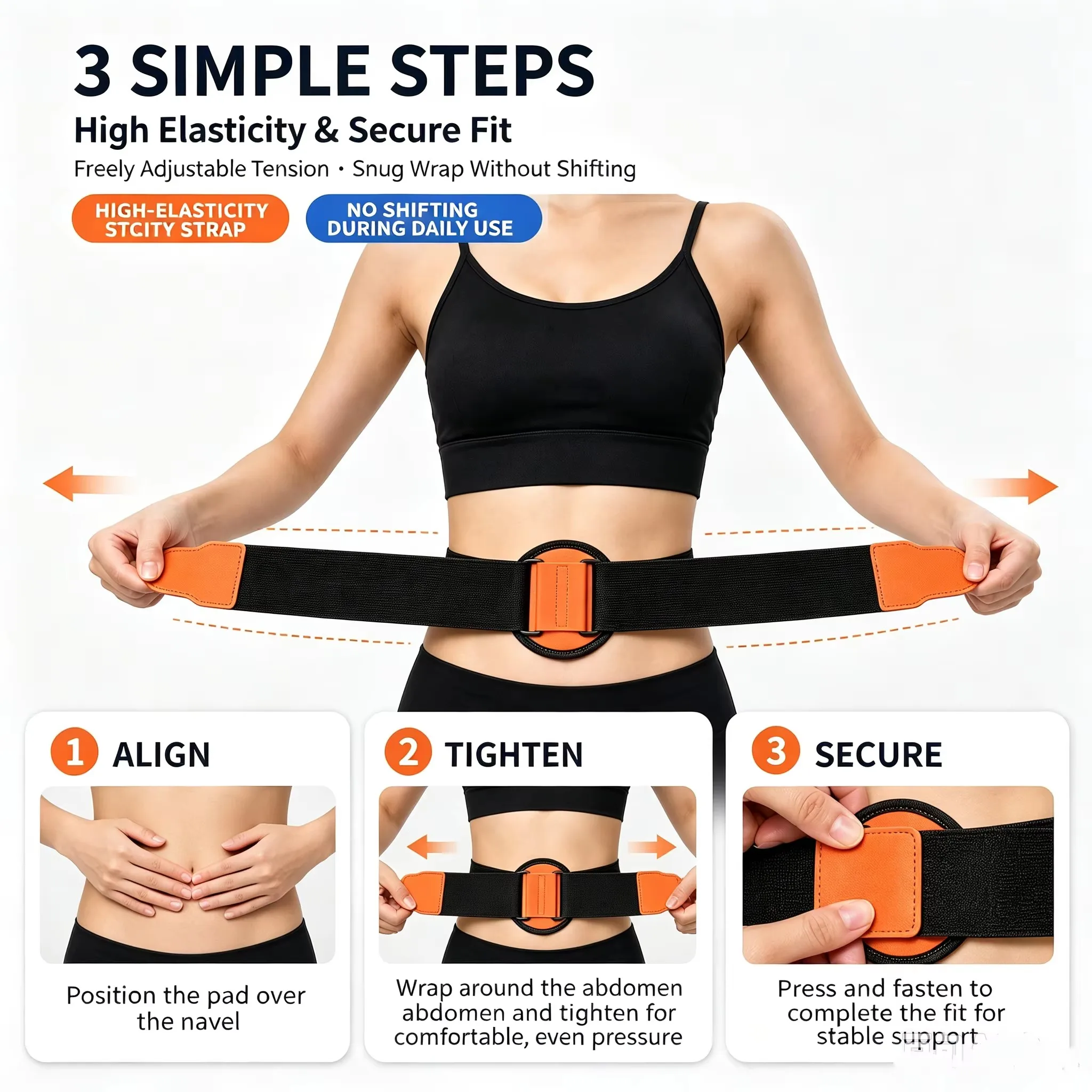 Adult Abdominal Hernia Belt for Navel Support