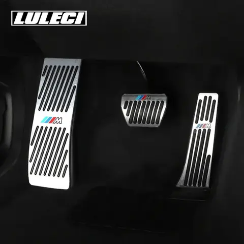 BMW AT MT 3 시리즈 E39/E46/E87/E90/E92 미끄럼 방지 발 받침 연료 브레이크 가스 페달 패드 커버 자동차 액세서리