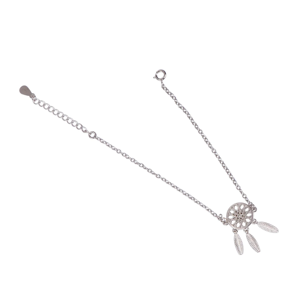 

Sterling Silver Bracelet Trendy Wrist Strap Crafted Wristlet Round Chain Hand Jewelry for Couple Mother