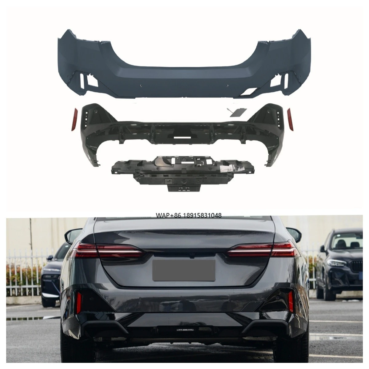 

Professional Front and Rear Bumper for 5 Series G60 G68 2024+ Upgraded to Front Bumper Body Kit