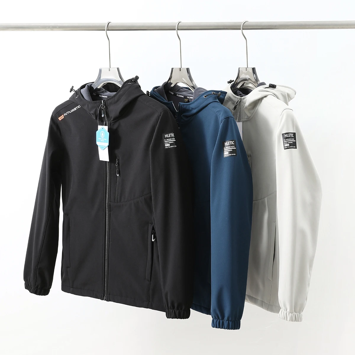 

Высококачественная уличная куртка-ветровка серии RUN Softshell для осени и зимы, водонепроницаемая, с капюшоном, для пар