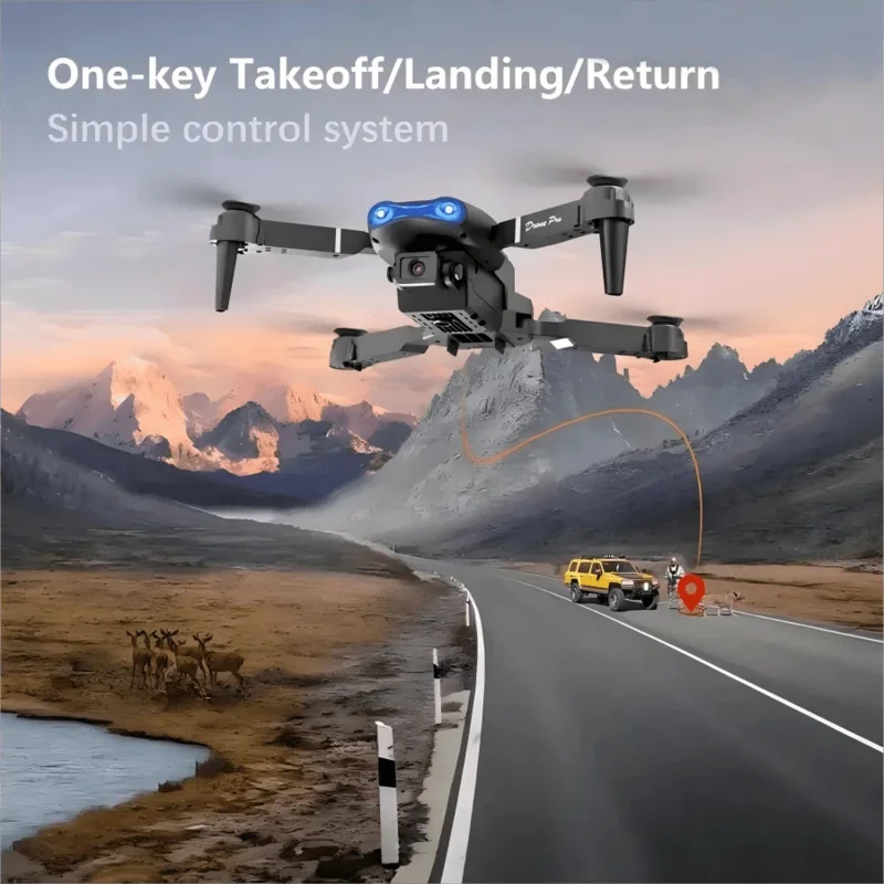 طائرة بدون طيار تعمل بالتحكم عن بعد للمبتدئين - طائرات بدون طيار واي فاي قابلة للطي مع كاميرات مزدوجة الدقة، 360 درجة °     فليبس، تحوم تلقائي، طائرة بدون طيار خارجية Airp