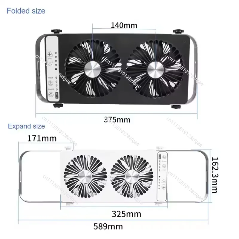 RV Roof Fan Ventilation Cooling Fan Removable Simple Installation With Switch Multipurpose 3 Meters DC Cable 12V Double Row Fan