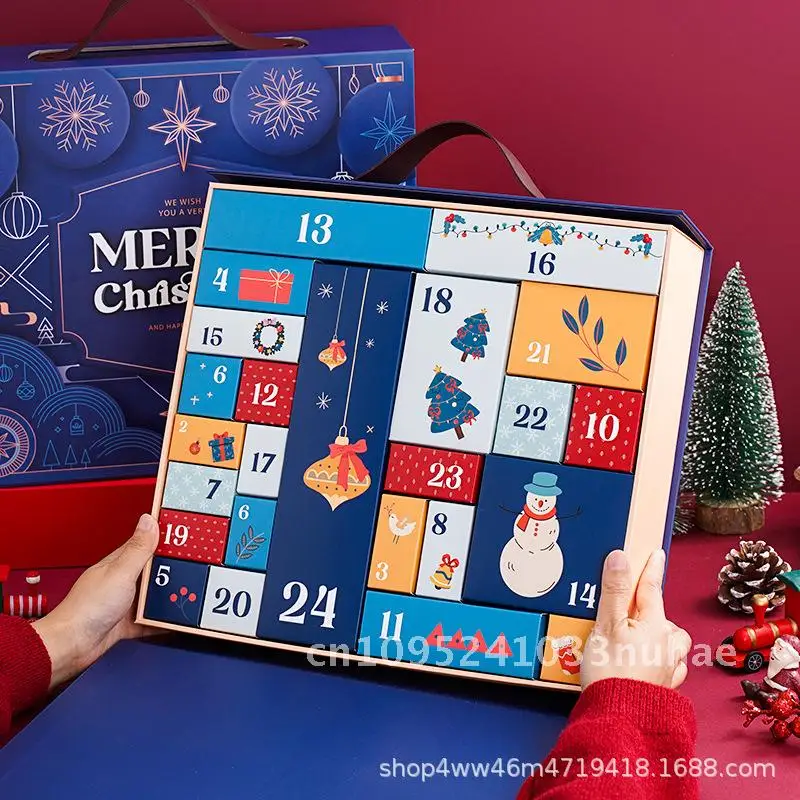 New Christmas Surprise Box Blind Box Calendar Box Advent Countdown 24 Days Gift Box
