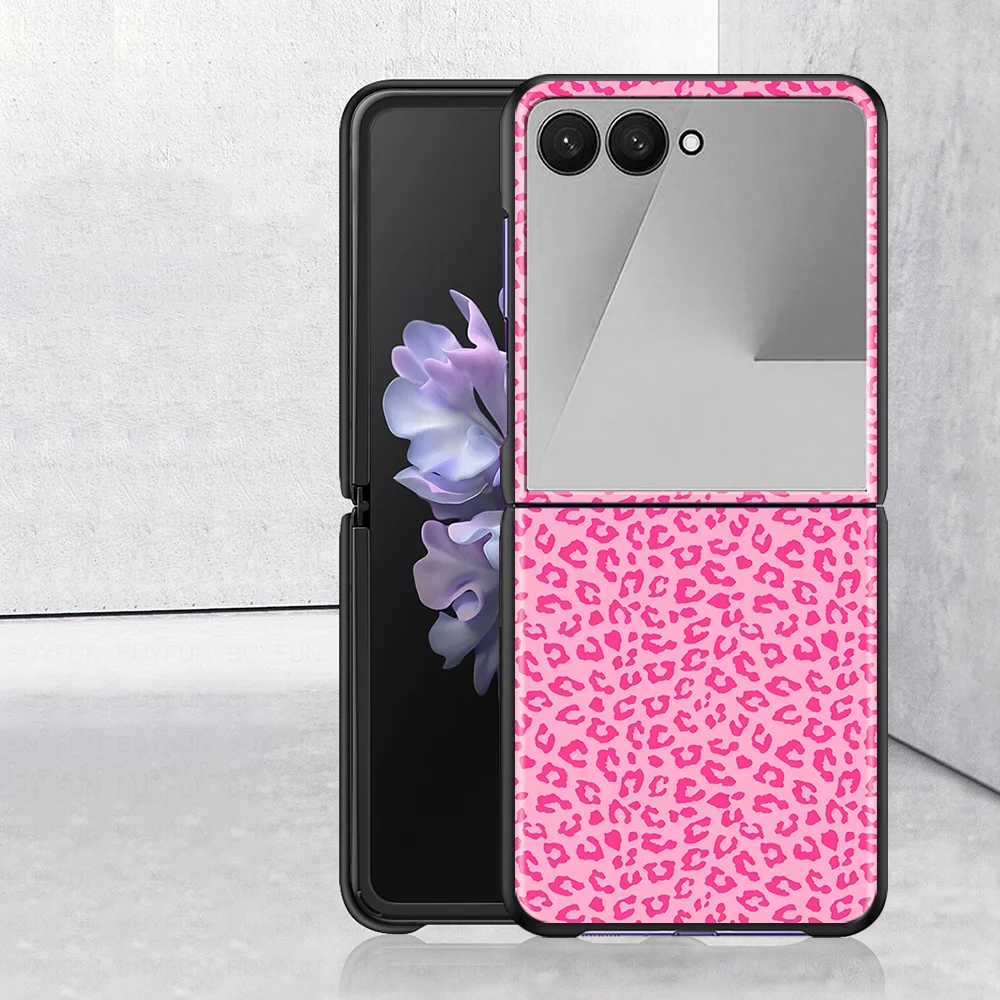 Innovative Leopard Print Case for Samsung Galaxy Z Flip 8 Z Flip5 Z Flip4 ZFlip7 FE Z Flip 7 6 5 4 ZFlip8 Z Flip6 Phone Shell