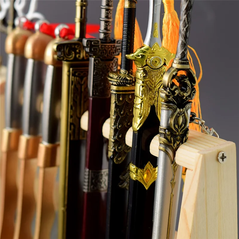 Mini Sword Display Stand Weapon Storage Wooden Decorative Stand Crafts Display Stand-AA26