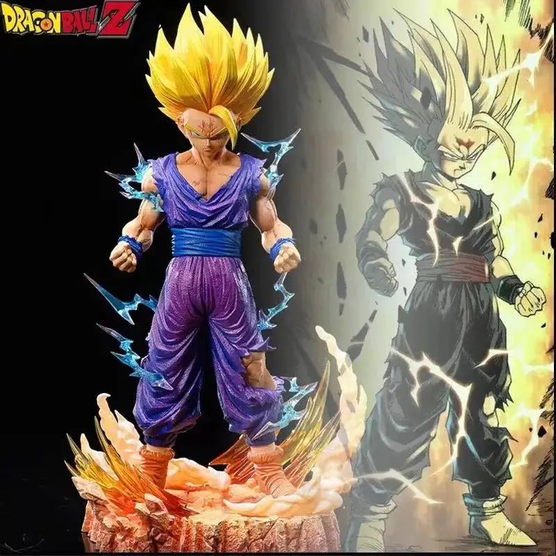 23cm/9.05in Dragon Ball Z Anime Figurine Model Super Saiyan Gohan Action Figure Toy Collection Ornament Gifts