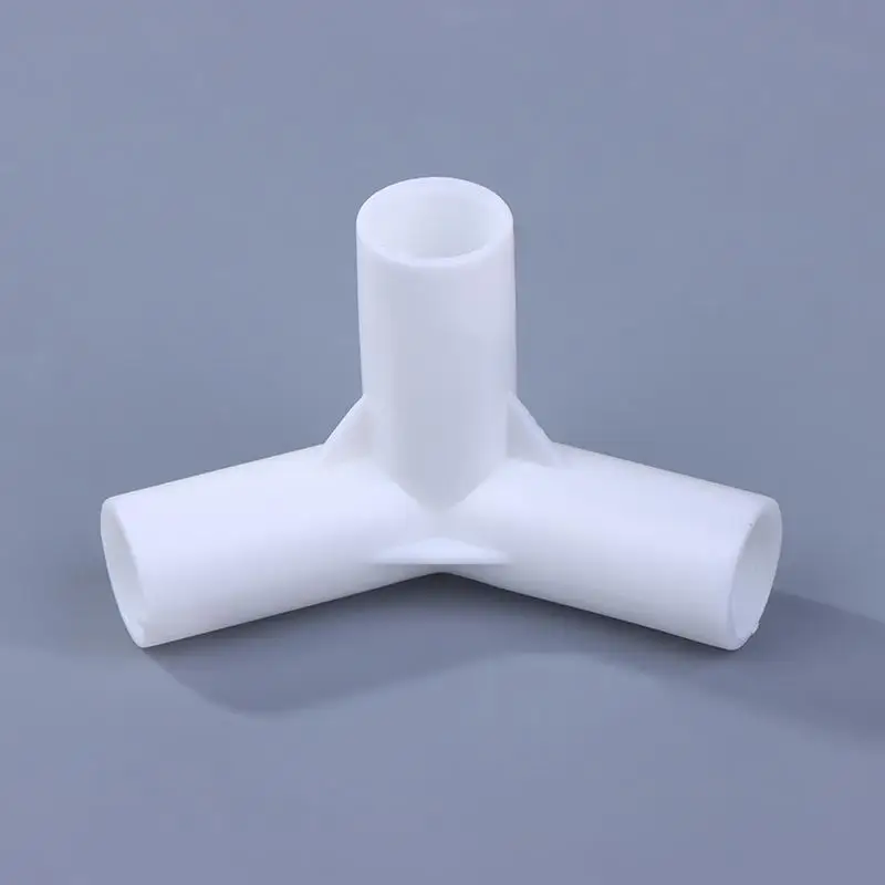 {MX} 10 Uds. Conector de tubo blanco de plástico de 12mm para tienda de campaña DIY, accesorio de junta fija, codo recto de 3/4 vías, junta de gancho para armario